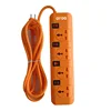 electrical power 2 usb charge ports extension plug universal outlet socket with spike and surge guard