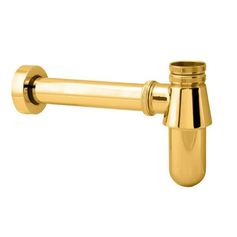 Brass Body Euro Basin Bottle Plumbing Ptrap Wash Pipe Waste Bathroom