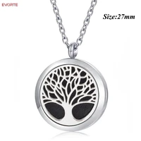 

Cheap Wholesale Women Necklace Jewelry 316L Stainless Steel Aromatherapy Locket Pendant Necklace