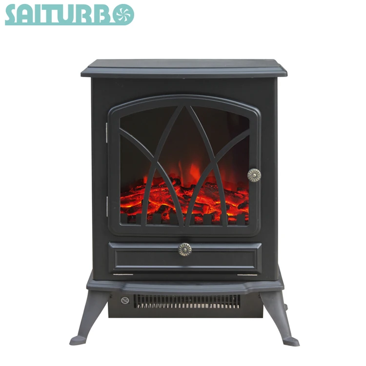 Electric Fireplace 2000W Log Burn Flame Effect Stove Fire Heater Free Standing 