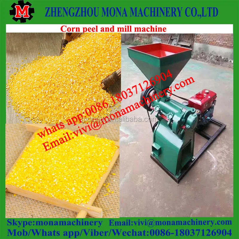 Corn Peeling Husker Maize Huller Grain Dehuller And Polishing Machine