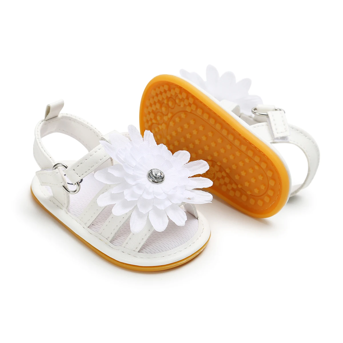 

2020 Summer PU Leather Flower Newborn shoes girl toddler sandals