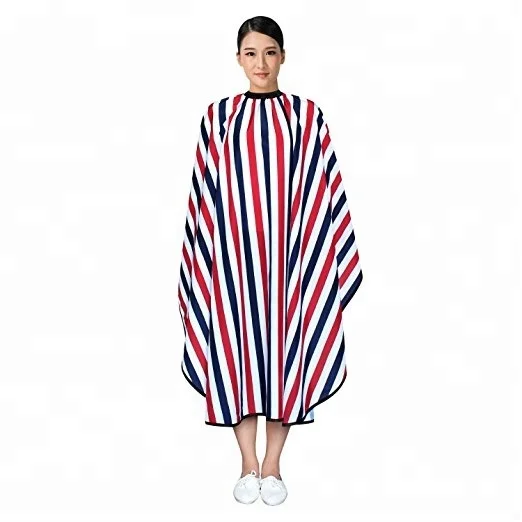 

2021 New styling Salon cutting cape Waterproof stripe barber capes hairdressing capes