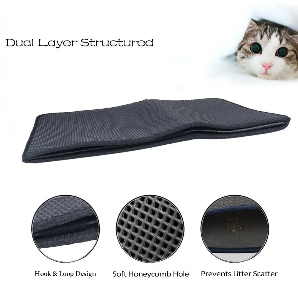 Waterproof Cat Litter Trapper Catcher Mat Kitten Litter Box Purr Pad ...