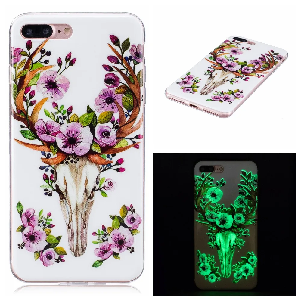 

Luminous Soft TPU Back Cover Case for iphone 7plus , for iphone 7 plus Phone Case, 10colors;just as the following pics