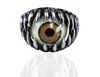 E001 Stainless Steel 'Have one eye looking at you' Eye Rings