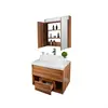 MDF Bathroom All Items Mirror Vanity With Metal S.S. Cabinet Legs