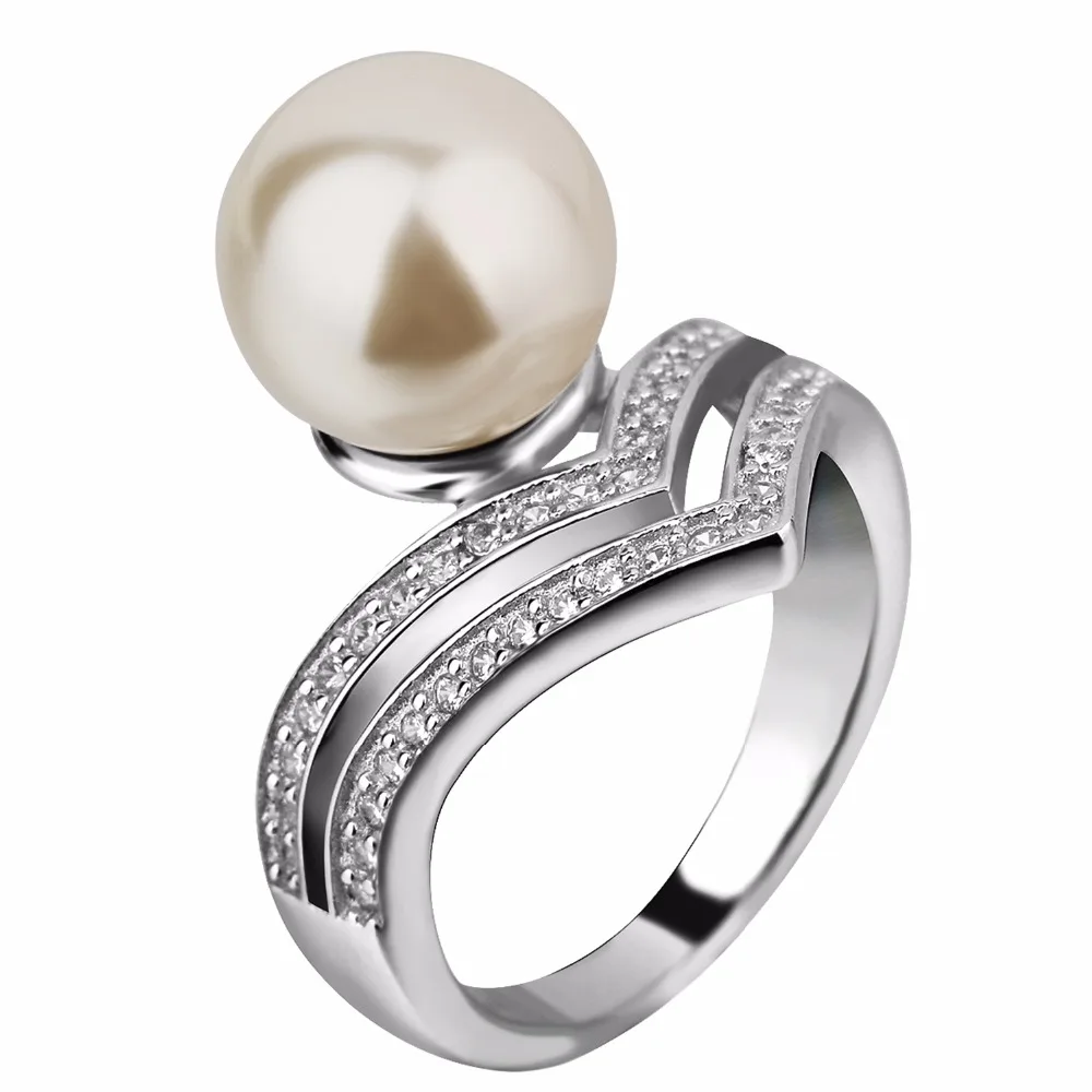 

women pearl mountings 925 sterling silver design engagement ring