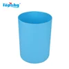 Popular modern design household blue trash can office plastic garbage bin