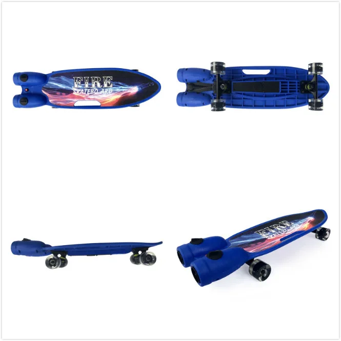 Hot Sale Plastic 4 Wheel Custom Toy Skateboard Electric Mini Cruiser
