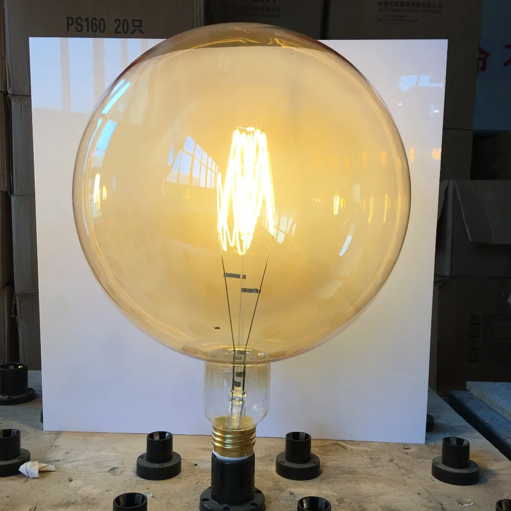 Big Size Edison Led Bulb Giant Globe Bulb G380 Non dimmable 8w 220 240v 