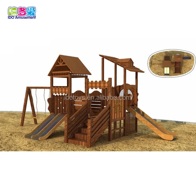 climbing frame and swing set