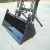 Front end loader of tractor hydraulic control / front loader with Euro quick hitch bucket