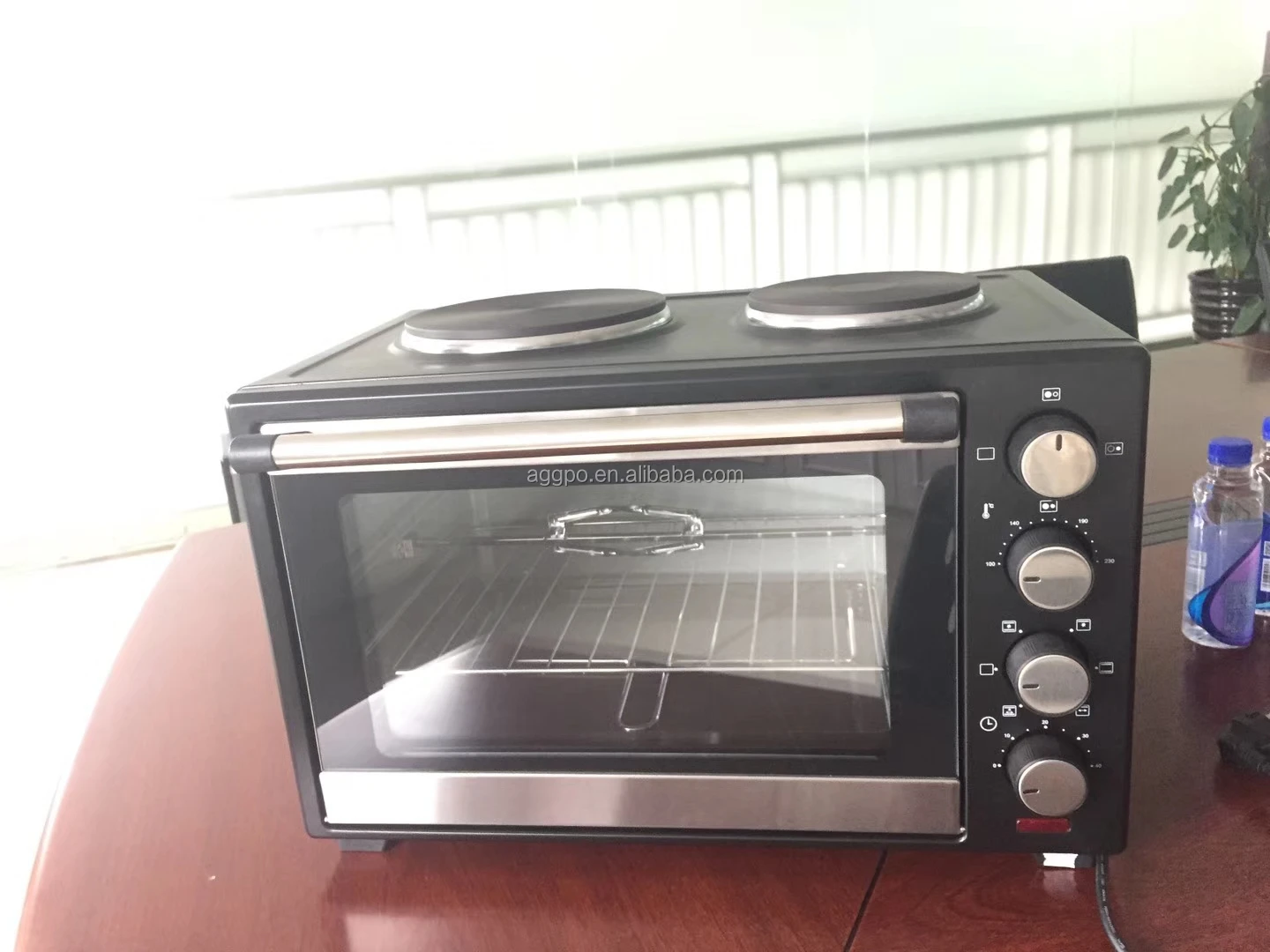 Electric Oven Compact Convection Countertop Oven Stainless Steel 4