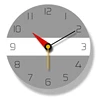 Gray modern art decorative wall clock acrylic wall clock
