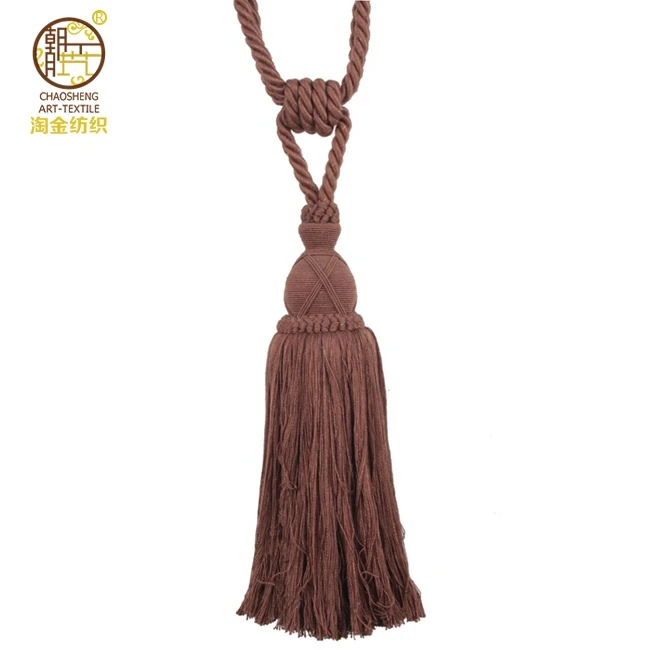 
Different Colors Cotton Curtain Accessories Tassel Tieback 