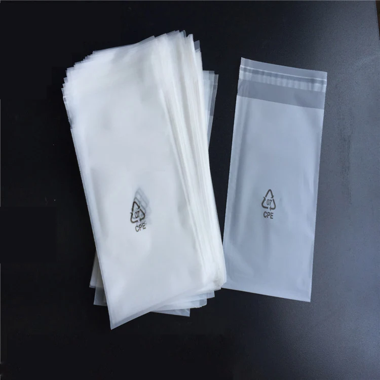 Custom Soft Frosted Self Adhesive Cpe Plastic Bag For Computer ...