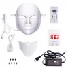 Dropshipping Wholesale Aliexpress Best selling OEM service 7 Colors Light LED Facial Mask With Neck Skin Rejuvenation Face Care