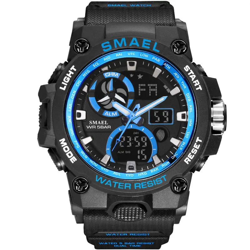 

Sport Watch Men SMAEL Brand Toy Mens Watches Military Army S Shock 50m Waterproof Wristwatches 8011 Fashion Men Watches Sport