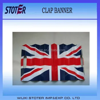 Uk Flag Paper Clapper Banner Banner Clapper Clap Banner Buy