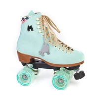 

Suede Customized High end Quad Roller Skate Girl Beach Dance High Quality Professional Patines Skating.