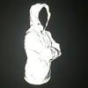 Outdoor sport fashion polyester waterproof zipper custom silk screen printing glow in dark reflective men 3m jacket
