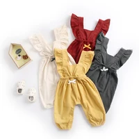 

BRW8155 autumn and winter baby clothes straps jumpsuit long climbing clothes newborn baby romper