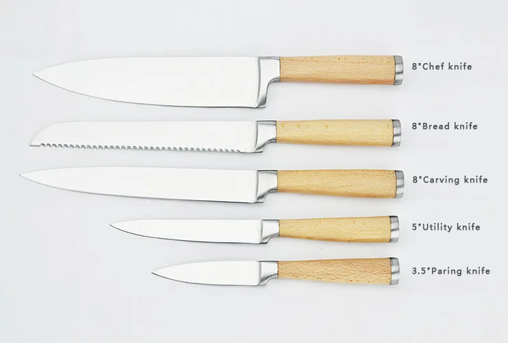 juego de cuchillos DAKOO Kitchen Knives KS46306A, imagen 4