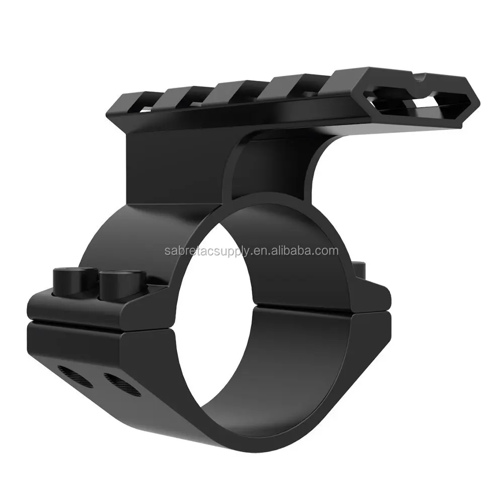 

Rifle Scope Mount Barrel 1"/ 25.4mm 30mm Ring Adapter w/ 20mm Scope Weaver Picatinny Rail Mount with Insert caza, Matte black