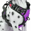 No Choke Adjustable 3M Reflective Oxford Padded Soft Vest Harness Front Range Dog Harness For Small Medium Large Dogs