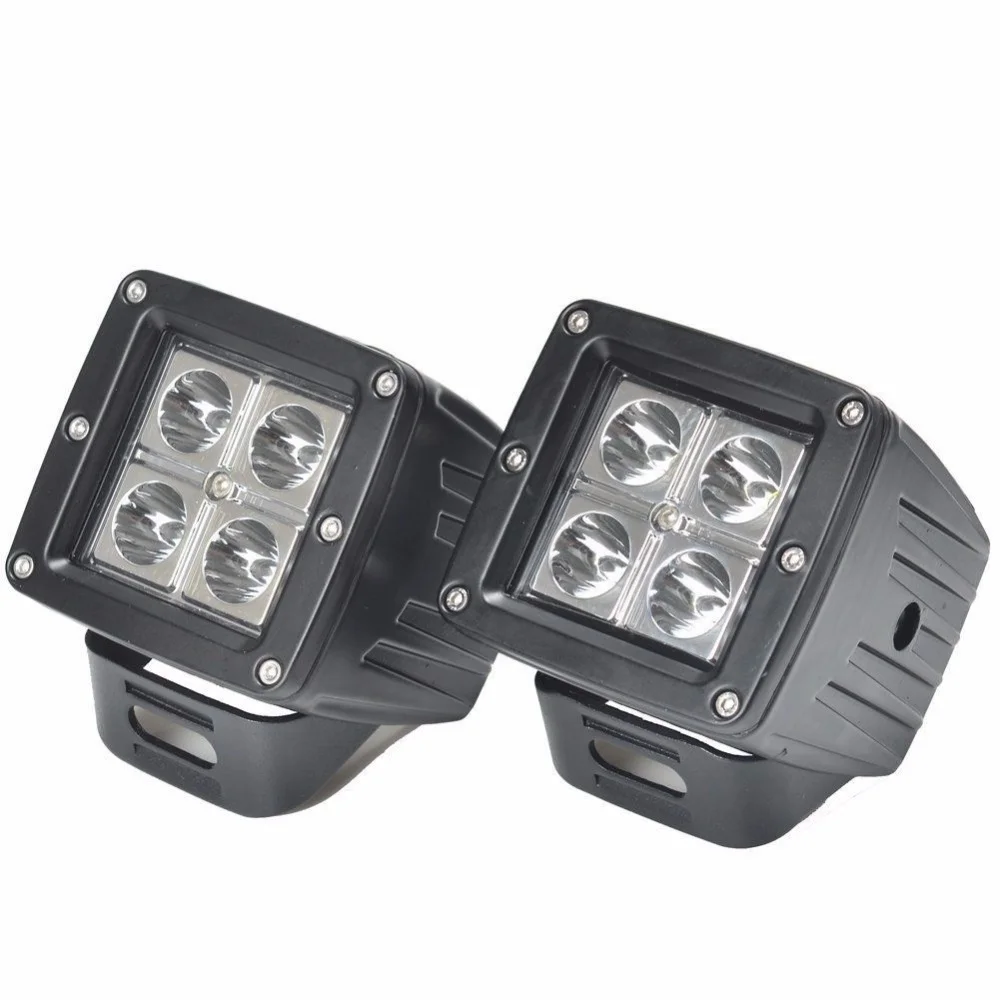 12w led work light square 3'' 12W OFFROAD car bus wagon 4WD ATV head light motorcycle truck trailer driving fog headlight