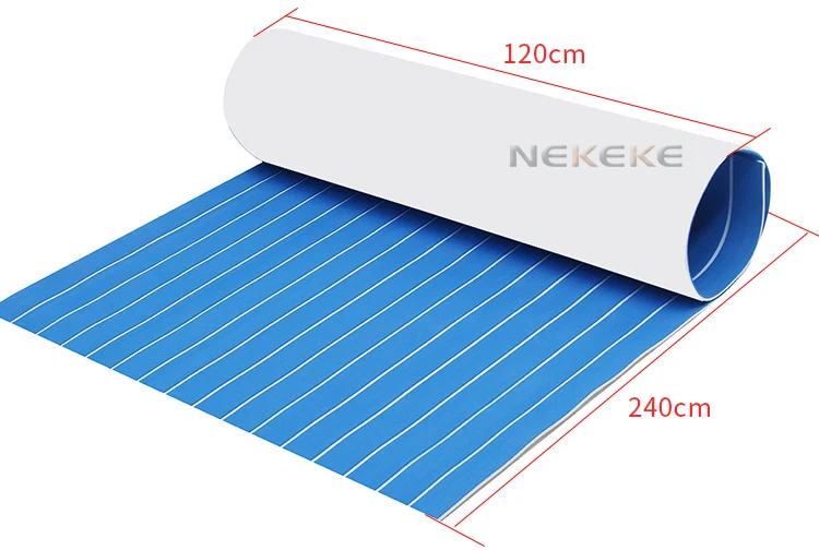 6 MM thick Blue Marine Boat EVA Foam Flooring Teak Deck Pad Sheet