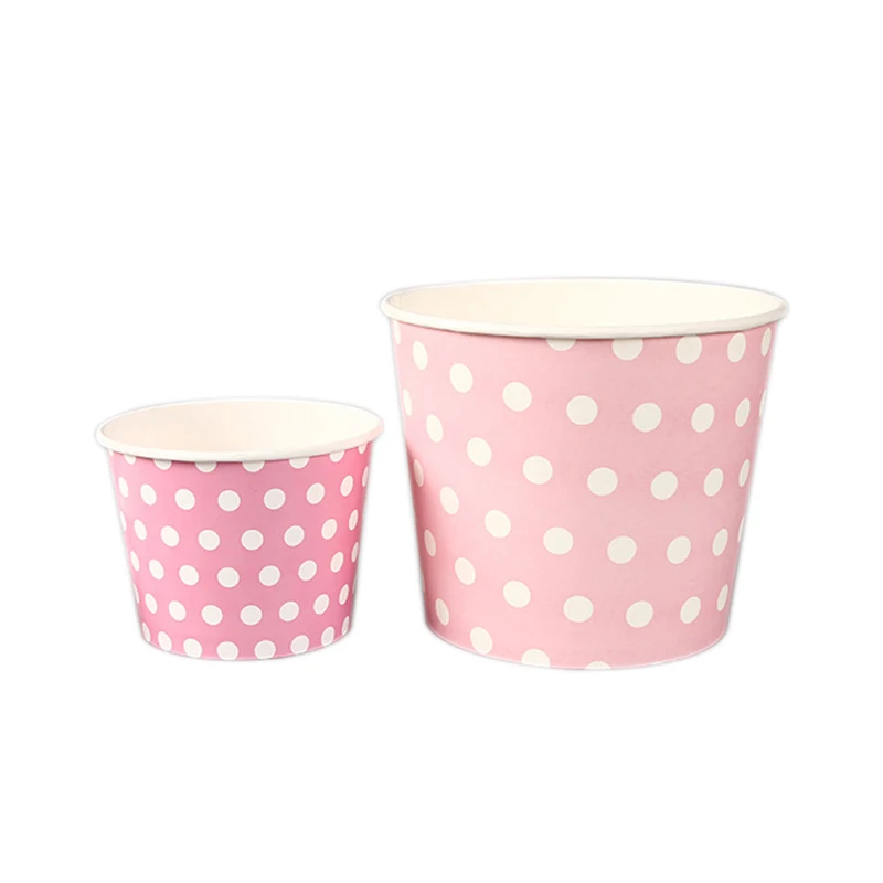 
Disposable Double Pe Coated Custom Logo Printed Ice Cream/frozen Yogurt Paper Bowl 