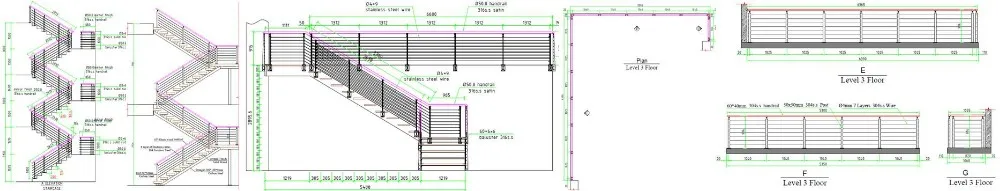 Acero Pasamanos De La Escalera / Barandilla De Acero Inoxidable Para