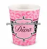 9 OZ HEAVY CERAMIC WHITE PAPER TO GO COFFEE TEA MUG CUP GPC 2008
