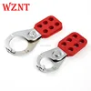 NT-H03 NT-H04 1'' 1.5'' 25mm 38MM 6hole Red Nylon insulation steel safety lockout hasp locks with jaw