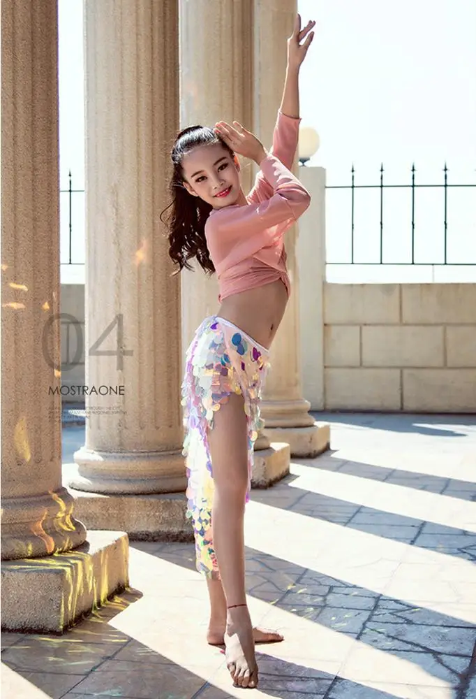 
RT301 Wuchieal 2018 New Style Cute Children Belly Dance Costume for Girls 