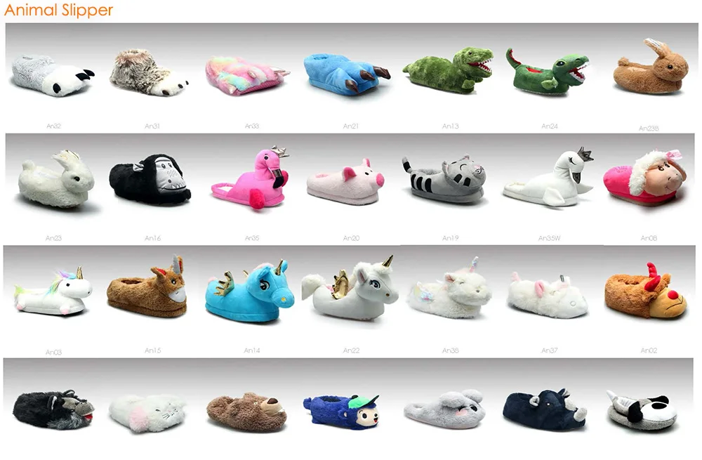 Animal slippers