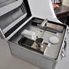 aluminumhard case aluminum tool case set tool box with foam padding tool organizer ABS surface