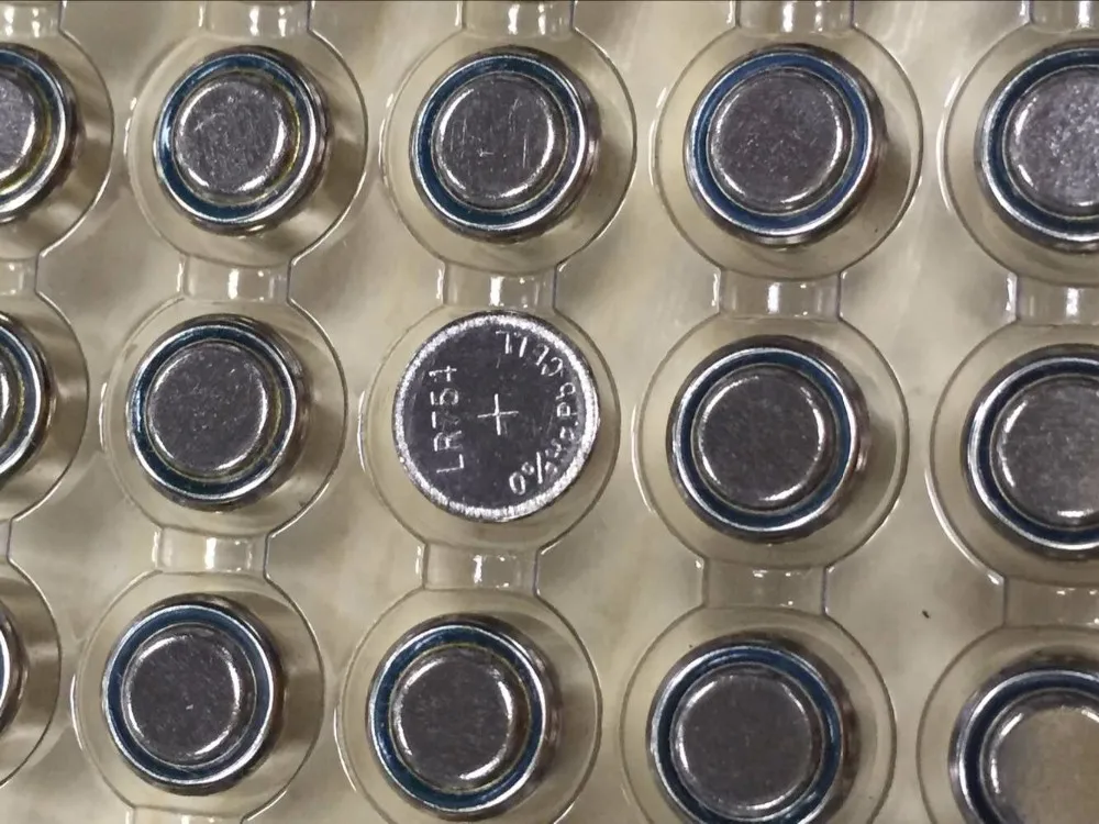 游离汞锌/mno2 碱性电池 ag5 lr754 lr48 ag5 纽扣电池 lr750