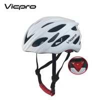 

New model inmould superlight custom bicycle helmet with LED light