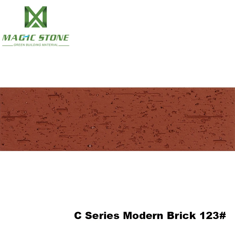 Flexible Decorative Facing Brick Ecological waterproof fireproof Wall Red Tiles Brick