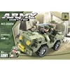 AUSINI plastic ABS car army laser gun military vehicles building blocks for preschoolers