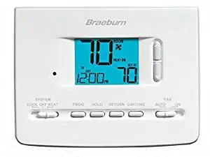 Braeburn Model 1000nc 1 Heat Cool Tamper Proof Thermostat In Braeburn Model 2020nc 1 Heat Cool Programmable Thermostat