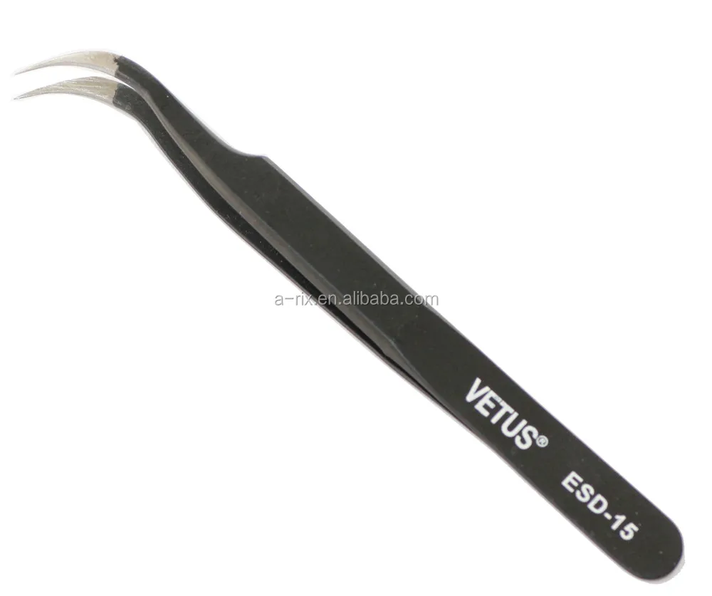 

Eyelash Extension Use Stainless Steel Tweezer ESD-14