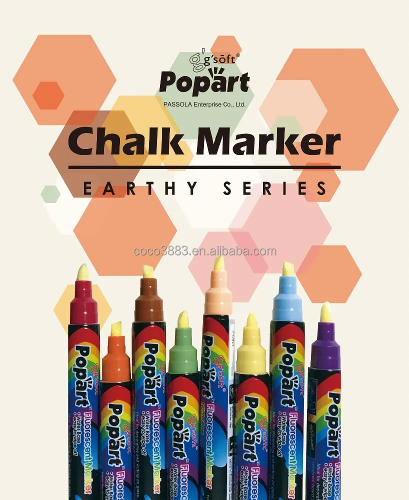 

Easy writing and erasable pumping liquid chalk marker