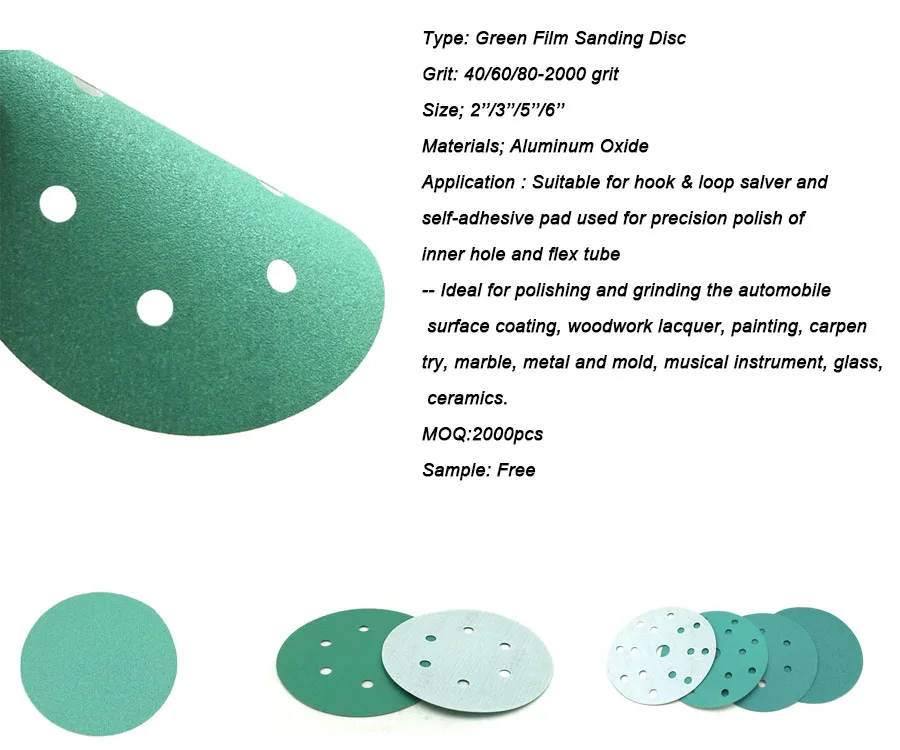 6 Inch Film/green Sanding Disc Abrasive Sanding Disc Buy 6 Inch Film