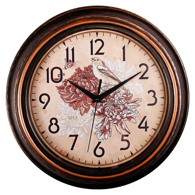 saat plastic vintage rustic farmhouse wall clock china