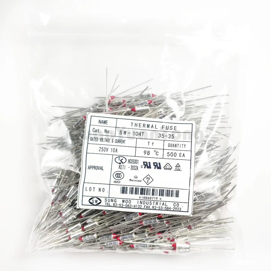 High Quality Thermal Fuse 10a 250v Sw104t 98 Degree Thermal Protector