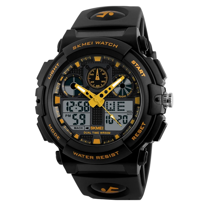 

Skmei 1270 Luxury Brand Army Plastic G style Sport Outdoor Dive Dual Time Quartz Digital Led Clock Military Men Waterproof Watch